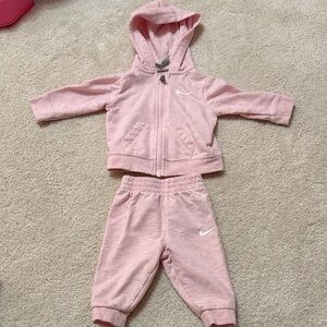 Nike Light Pink Infant Hoodie Set